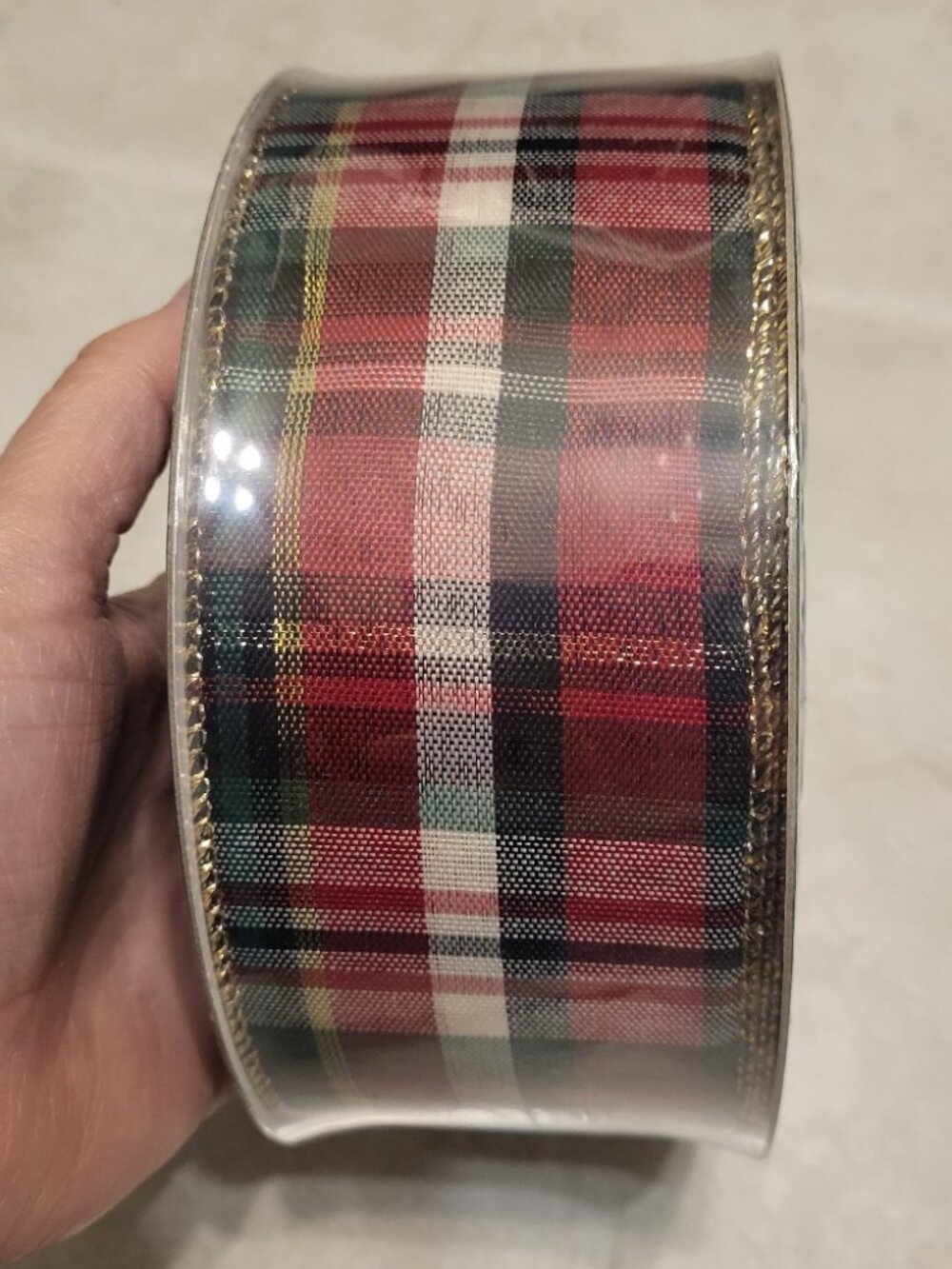 New Member's Mark/ Sam's Club Plaid Holiday Ribbon- 50 yards